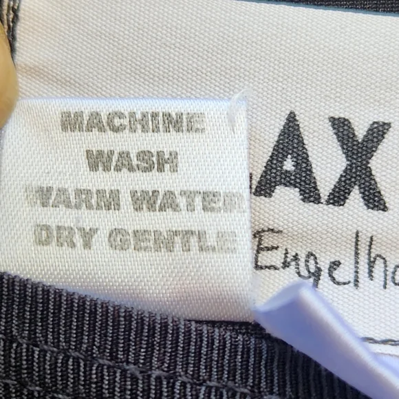 FLAX by Jeanne Englehart Women's Top Large Black Stretch Long Sleeve Minimalist - Picture 6 of 11